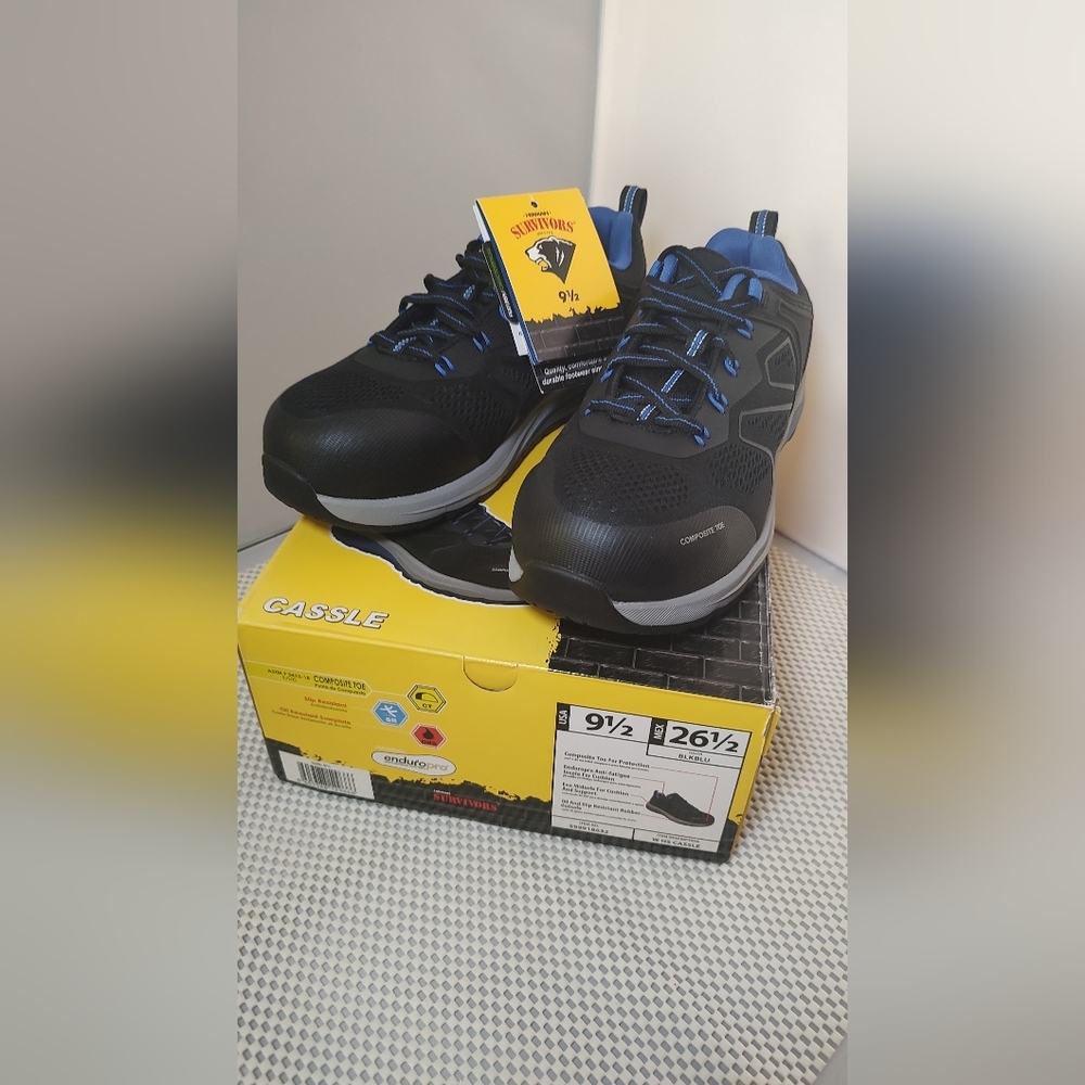 Women's Size 9.5 Herman Survivors Composite Toe Cassle Work Shoes NWT
